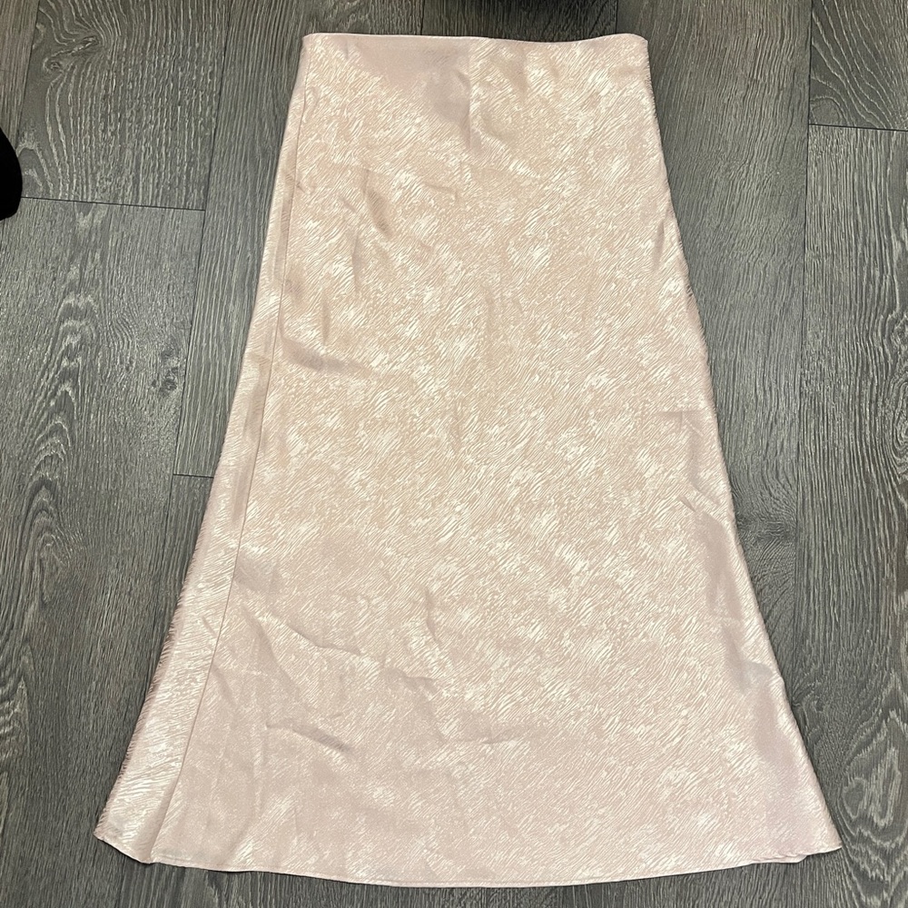 Rose Gold Midi Skirt by Le Lis